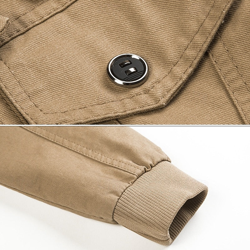 Men’s Utility Jacket with Flap Pockets