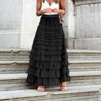 Women's Tiered Maxi Skirt