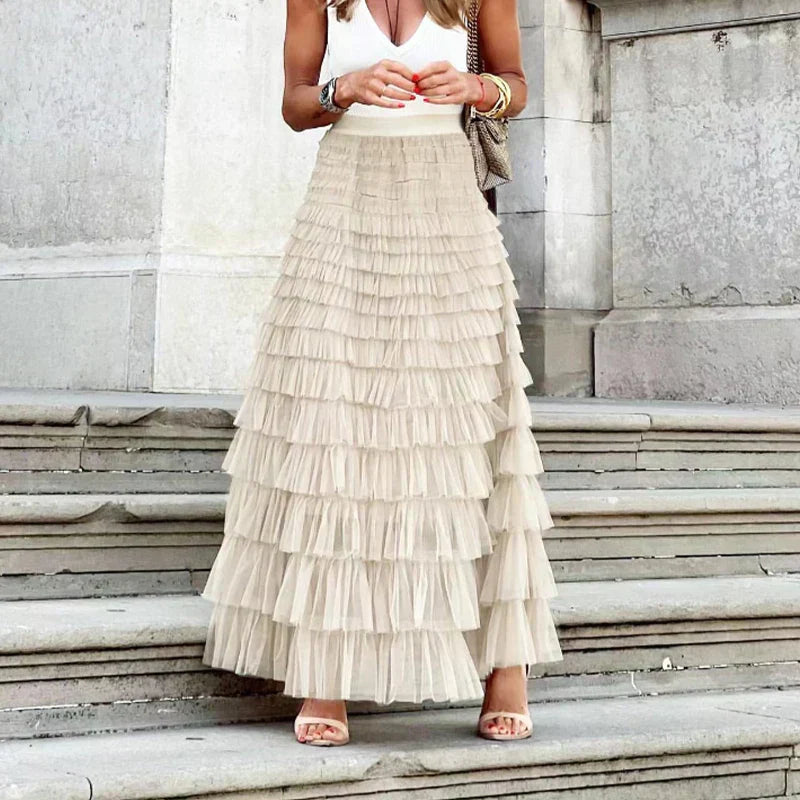 Women's Tiered Maxi Skirt
