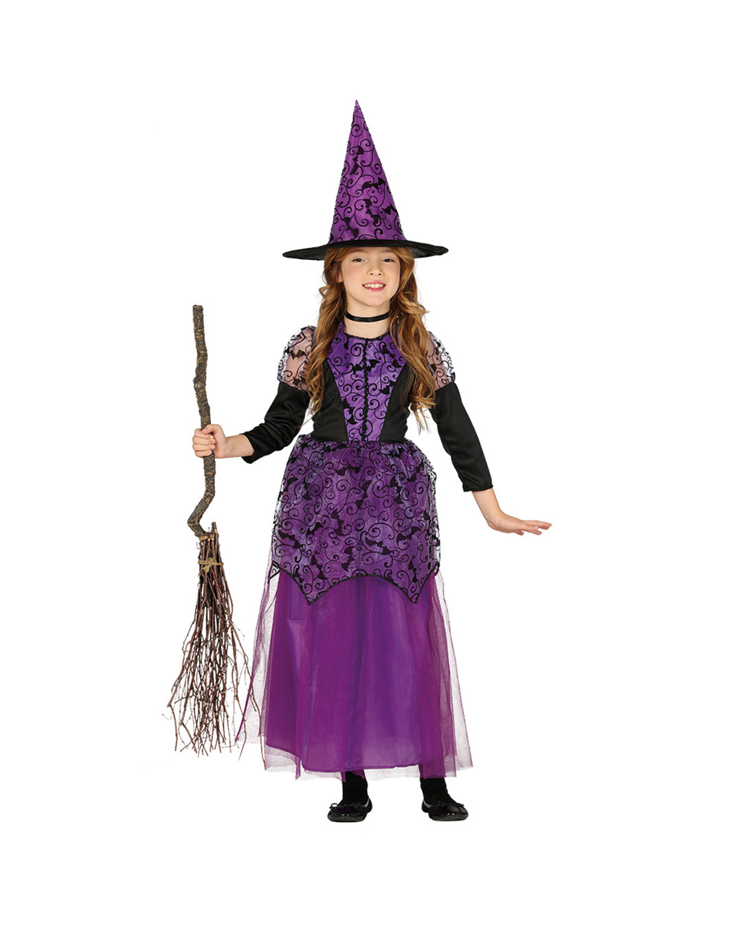 Kids' Witch Costume With Layered Skirt