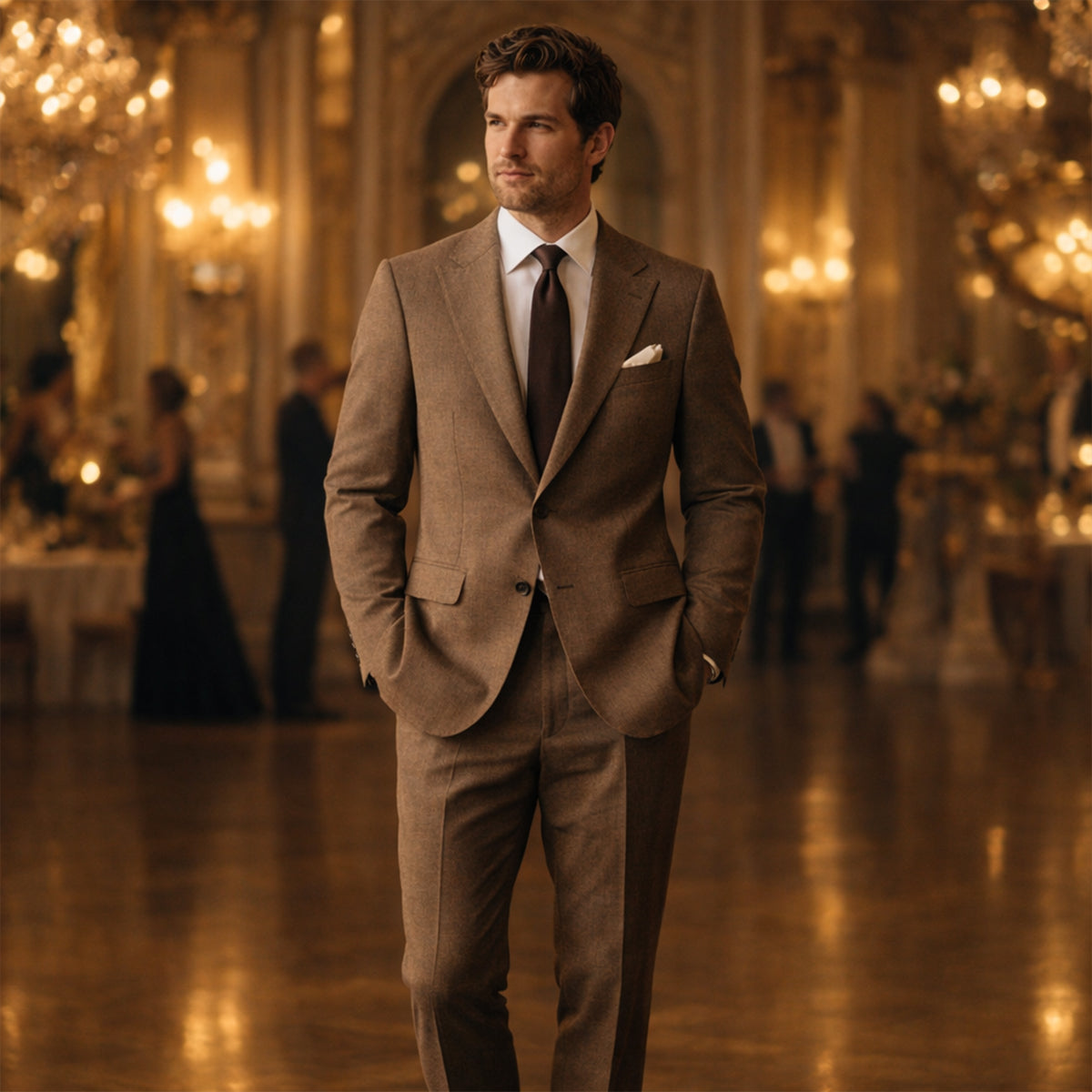 Men’s Two-Piece Suit with Tailored Blazer
