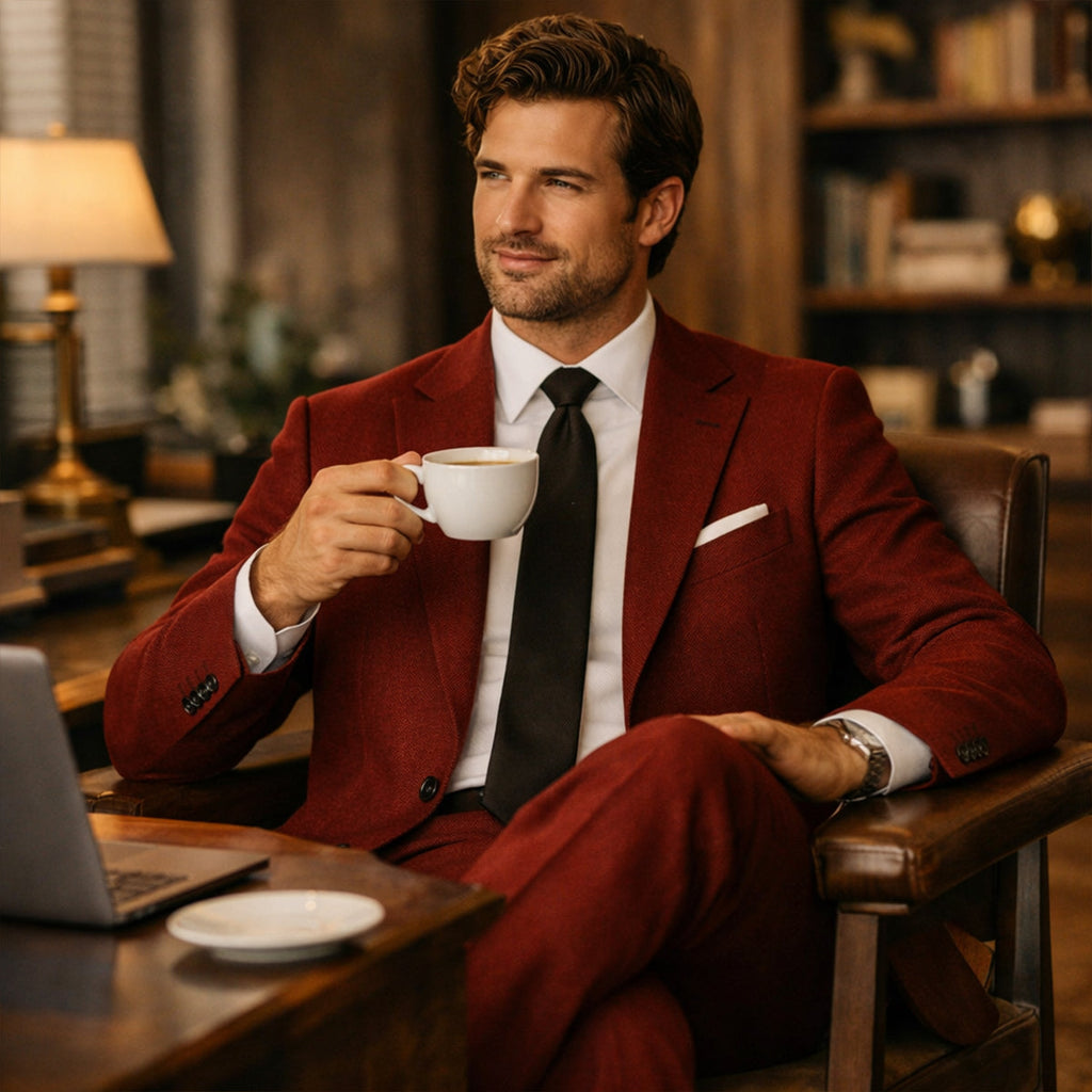 Men’s Two-Piece Suit with Tailored Blazer