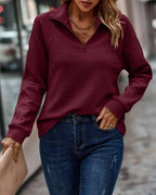 Women’s Ribbed Quarter-Zip Sweater