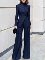 Women's 2 Piece Pinstripe Blazer Pant Set