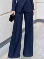 Women's 2 Piece Pinstripe Blazer Pant Set