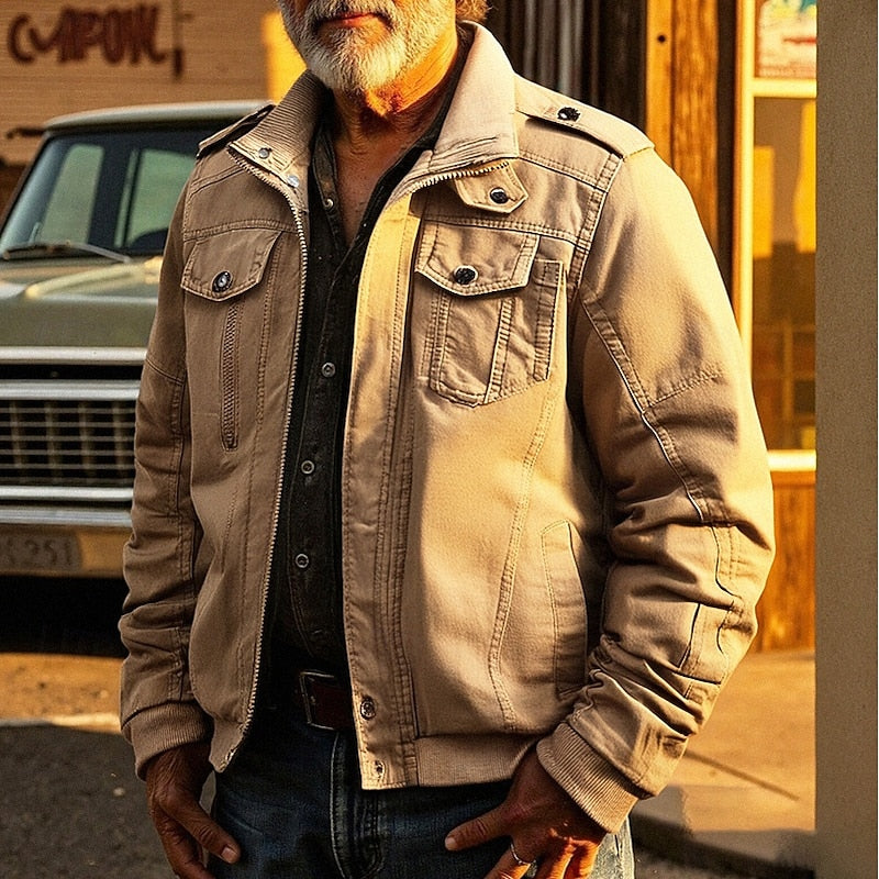 Men’s Utility Jacket with Flap Pockets