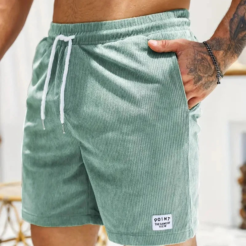 Men's Corduroy Drawstring Shorts