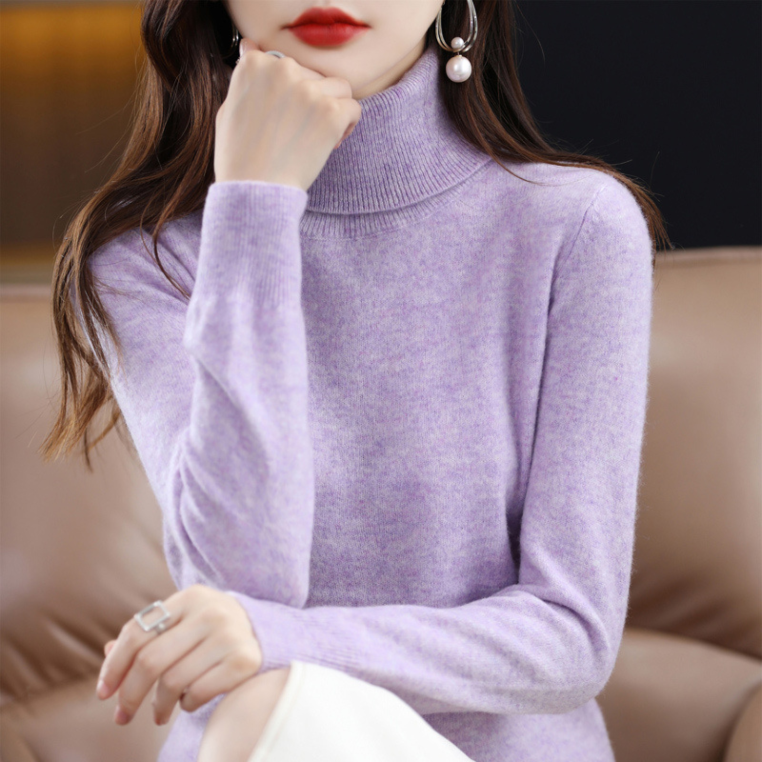 Women’s Knit Turtleneck Sweater
