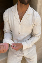Men’s Linen Two Piece Set