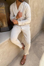 Men’s Linen Two Piece Set