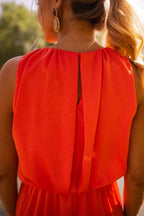 Women's Sleeveless Slit Midi Dress