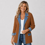 Women’s Longline Contrast Trim Blazer