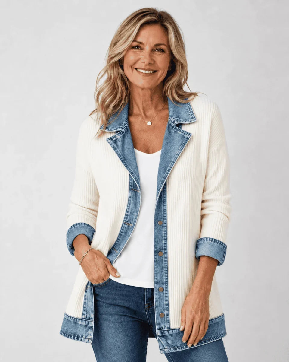 Women’s Longline Contrast Trim Blazer