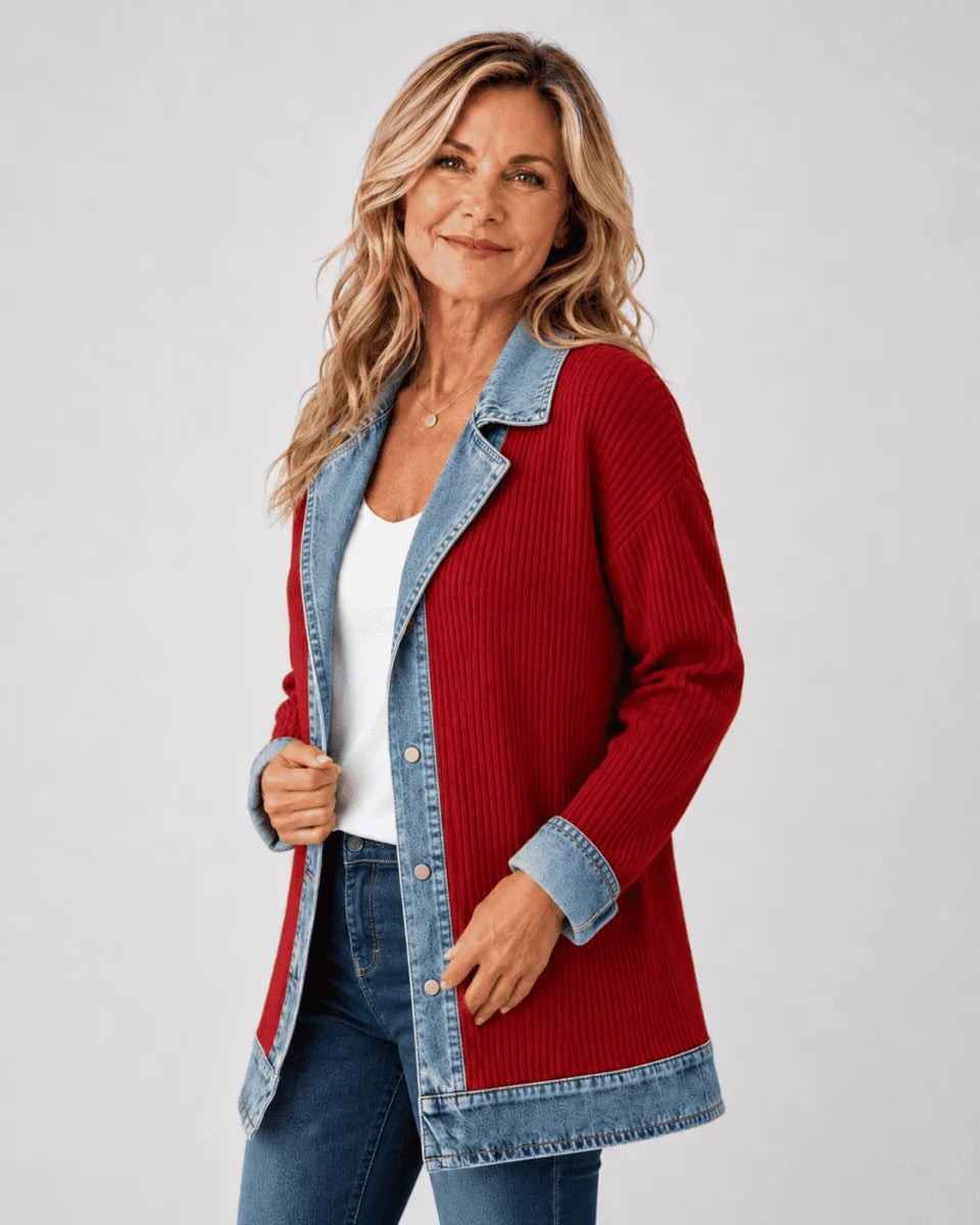 Women’s Longline Contrast Trim Blazer