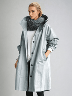 Women’s Hooded Long Trench Coat