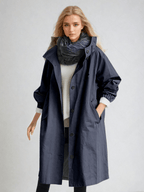 Women’s Hooded Long Trench Coat