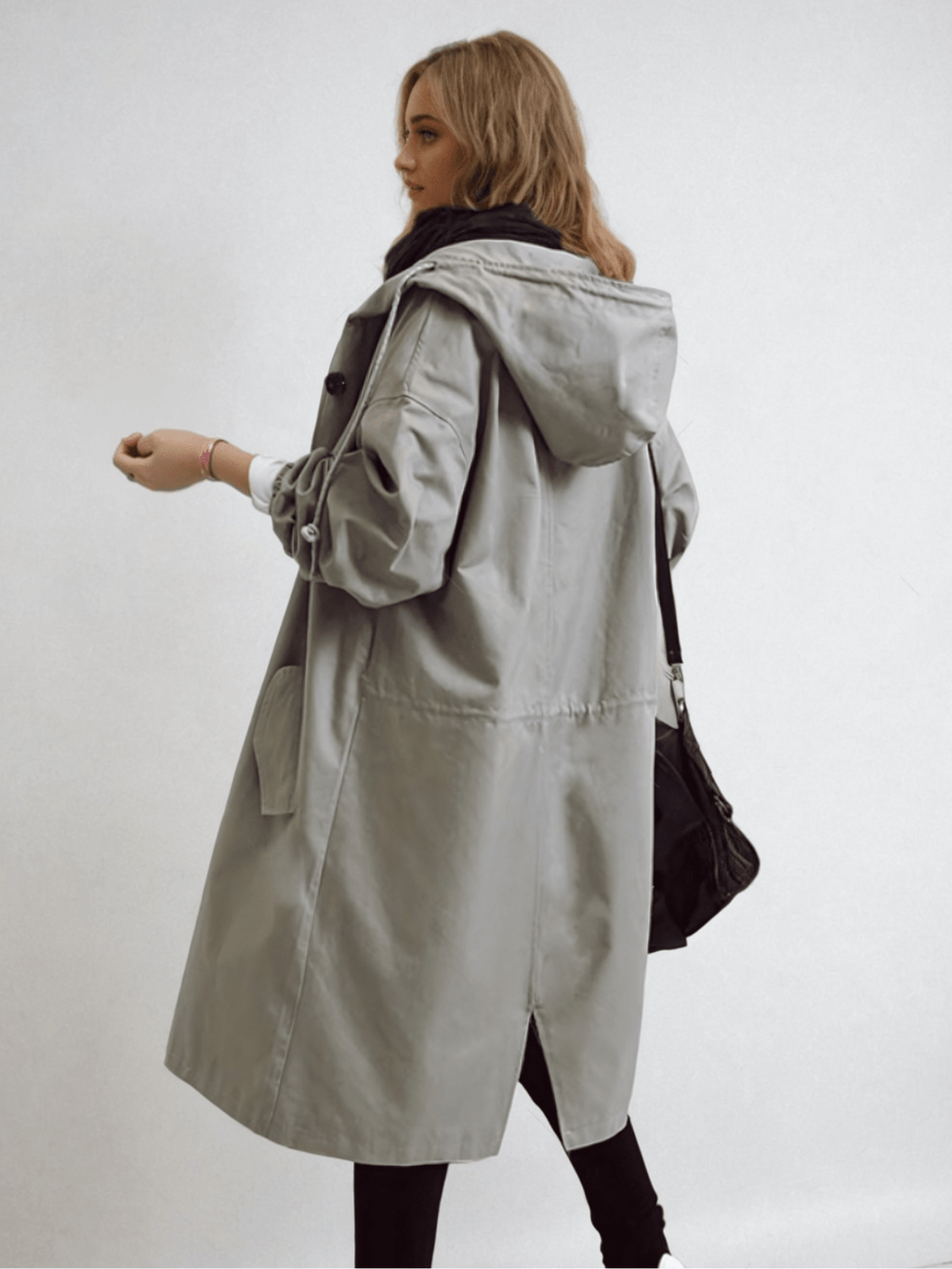 Women’s Hooded Long Trench Coat