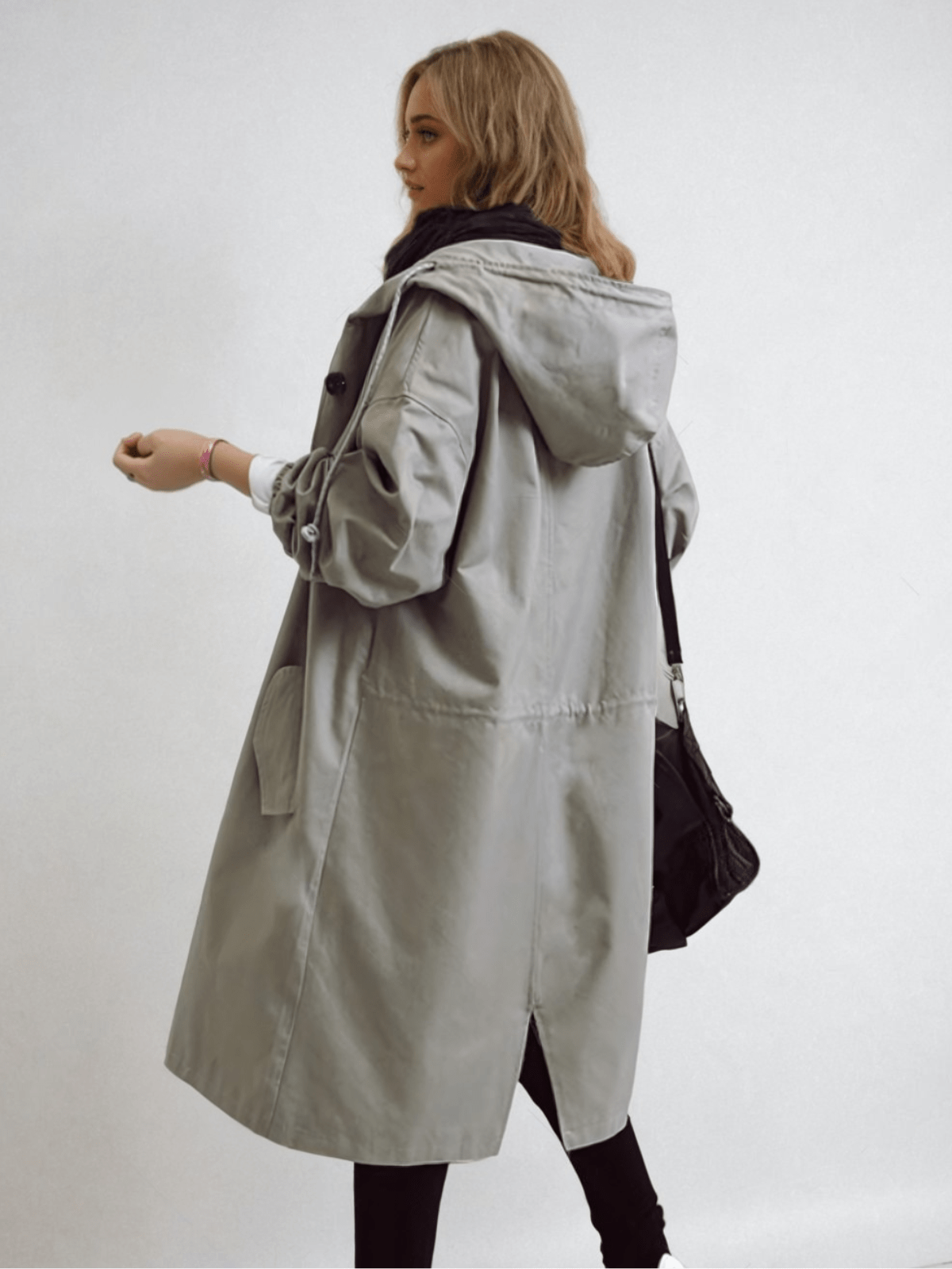 Women’s Hooded Long Trench Coat