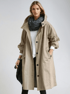 Women’s Hooded Long Trench Coat