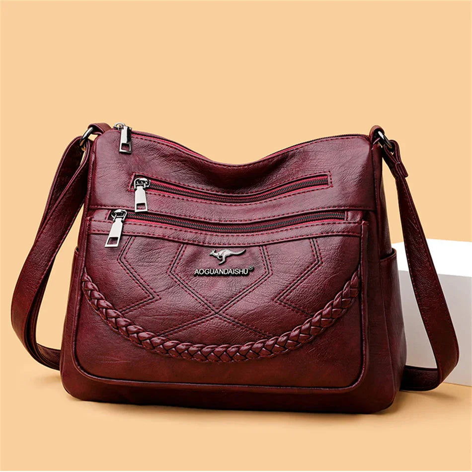 Women’s Multi-Pocket Crossbody Shoulder Bag