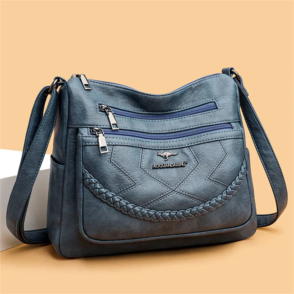 Women’s Multi-Pocket Crossbody Shoulder Bag