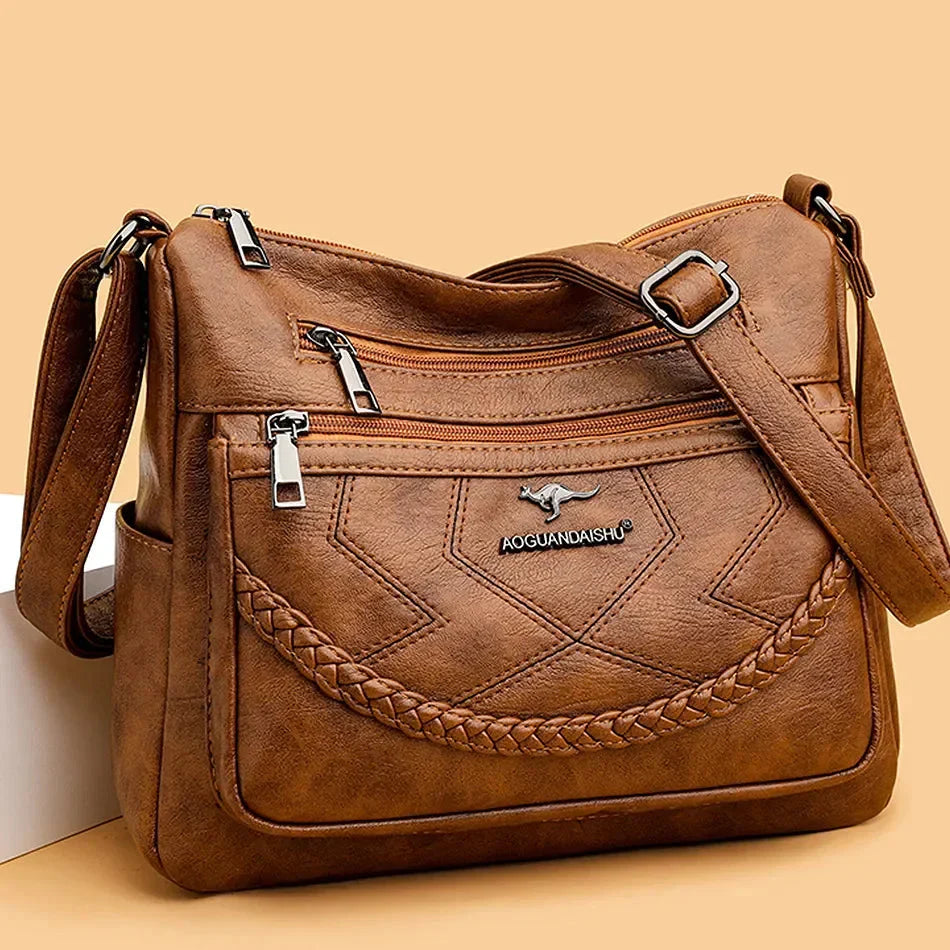 Women’s Multi-Pocket Crossbody Shoulder Bag