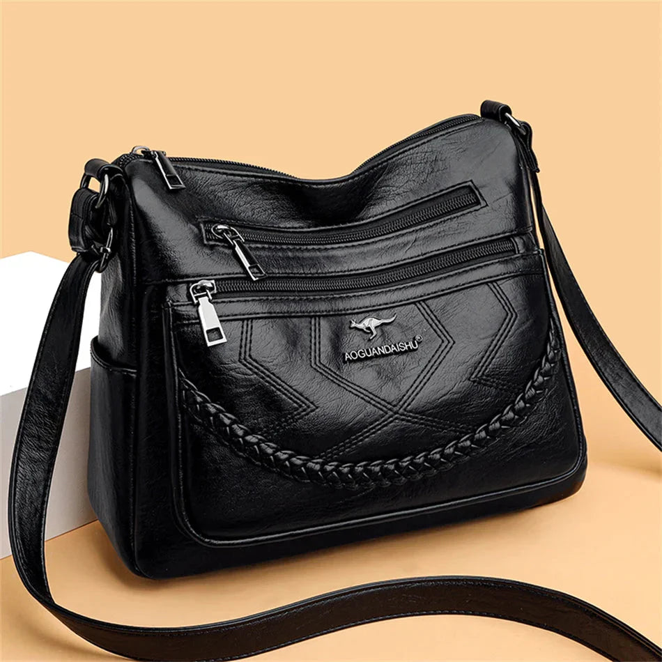Women’s Multi-Pocket Crossbody Shoulder Bag