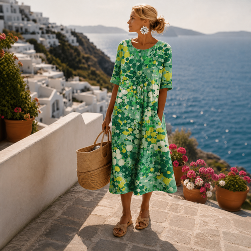 Women's Floral Midi Dress