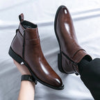 Men’s Buckle Ankle Boots