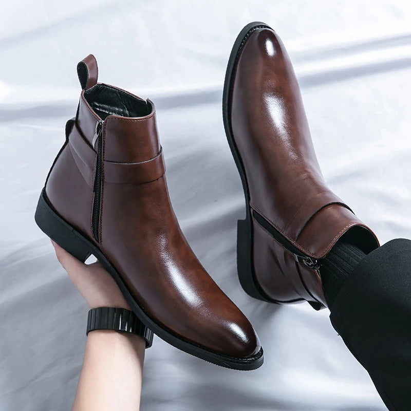 Men’s Buckle Ankle Boots
