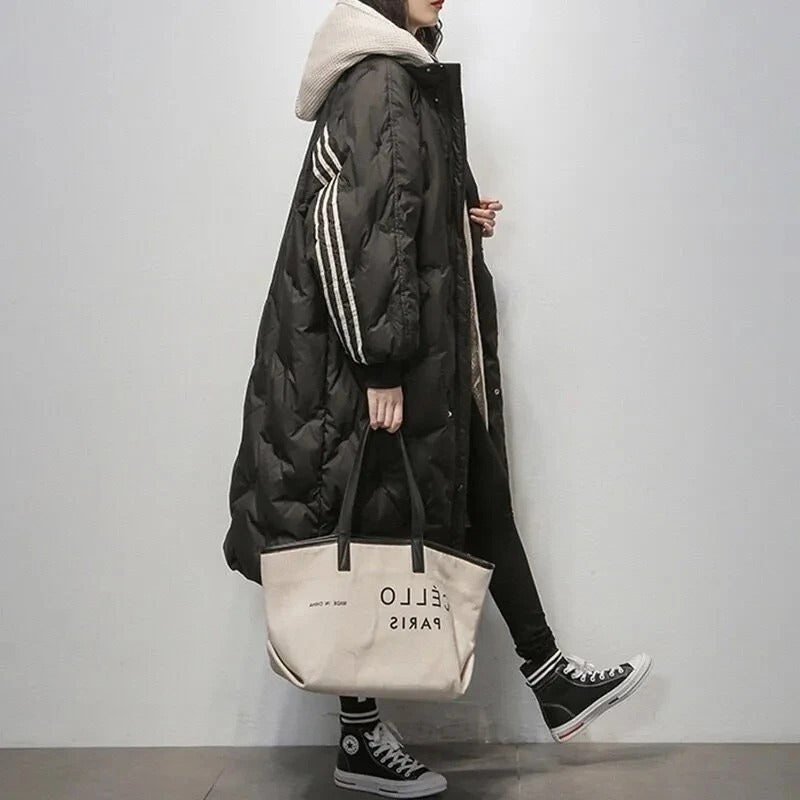 Women's Long Hooded Winter Jacket