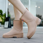 Women's Mid-Calf Rain Boots with Lug Sole