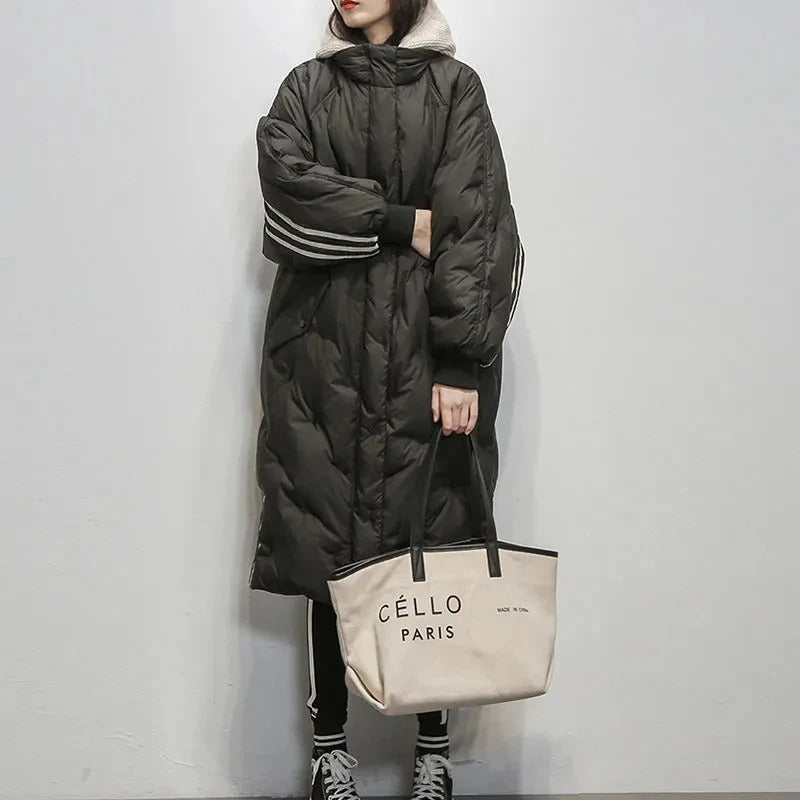 Women's Long Hooded Winter Jacket