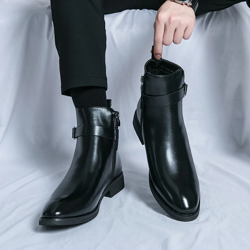 Men’s Buckle Ankle Boots