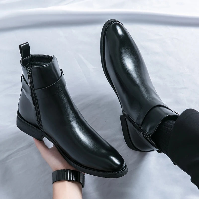 Men’s Buckle Ankle Boots