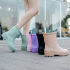 Women's Mid-Calf Rain Boots with Lug Sole