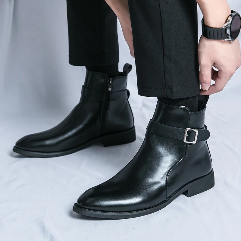Men’s Buckle Ankle Boots