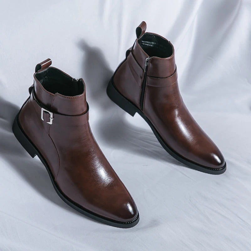 Men’s Buckle Ankle Boots