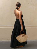 Women's Backless Maxi Dress