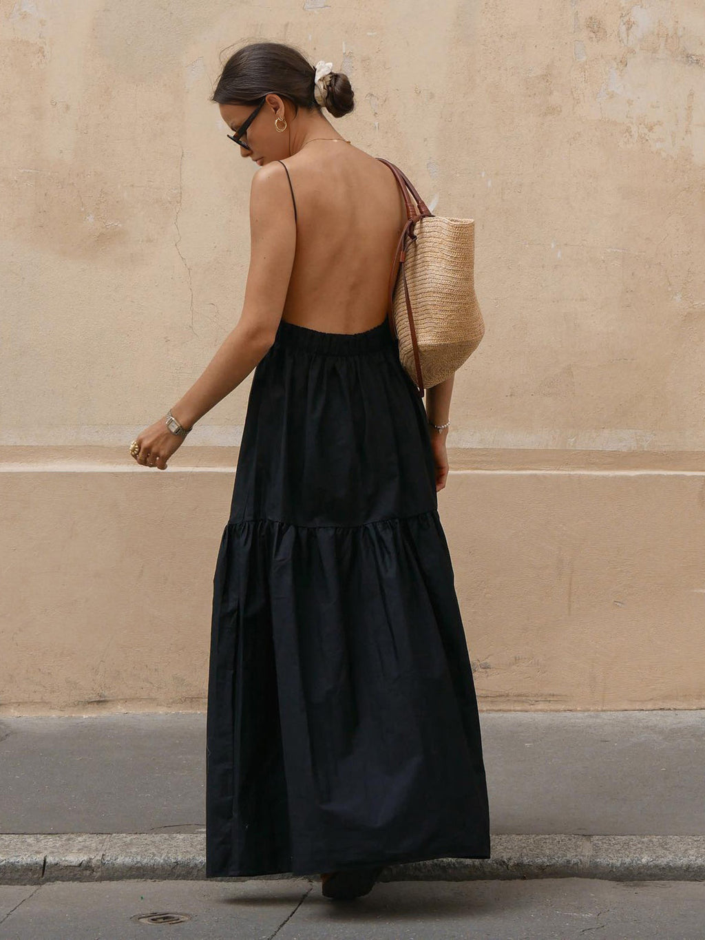 Women's Backless Maxi Dress