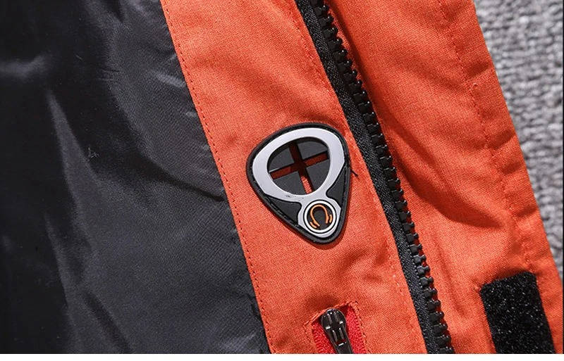 Men's Hooded Puffer Winter Jacket with Zippers