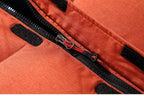 Men's Hooded Puffer Winter Jacket with Zippers