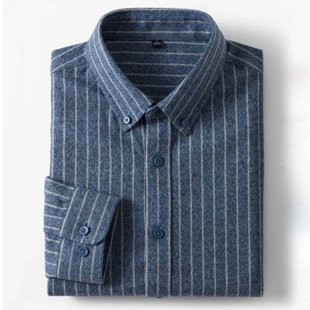 Men's Long Sleeve Plaid Button Down Shirt