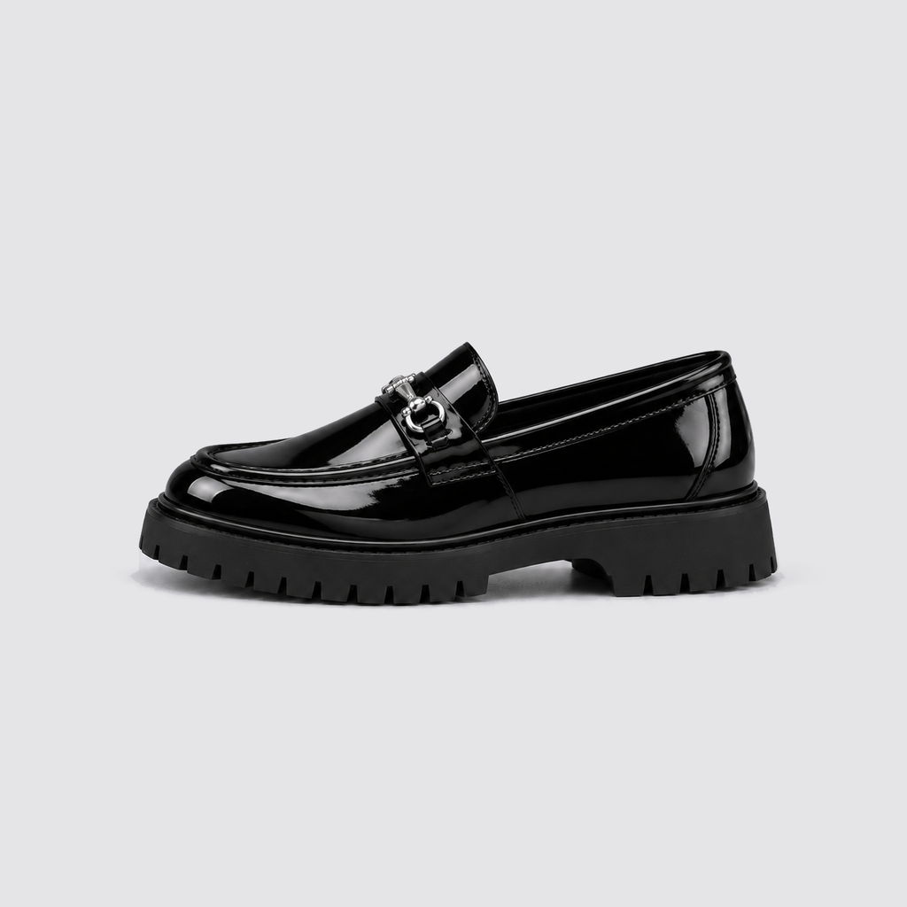 Men’s Chunky Sole Loafers with Metal Detail