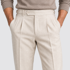 Men's Pleated Straight Leg Dress Pants