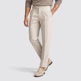 Men's Pleated Straight Leg Dress Pants
