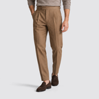 Men's Pleated Straight Leg Dress Pants
