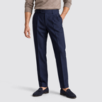 Men's Pleated Straight Leg Dress Pants