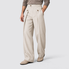 Men's Wide Leg Pleated Dress Pants