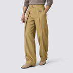 Men's Wide Leg Pleated Dress Pants